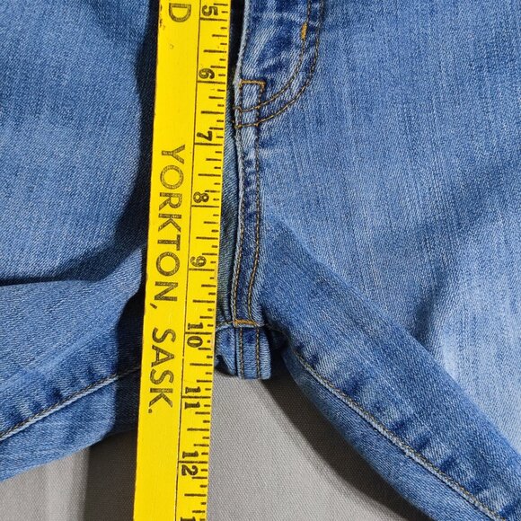 Lauren Ralph Lauren jeans women's size 10? (32) hard washed denim blue straight - Picture 14 of 15